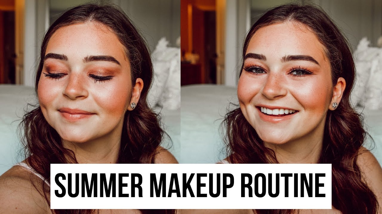 SUMMER MAKEUP ROUTINE | BRONZED GLITTER EYESHADOW
