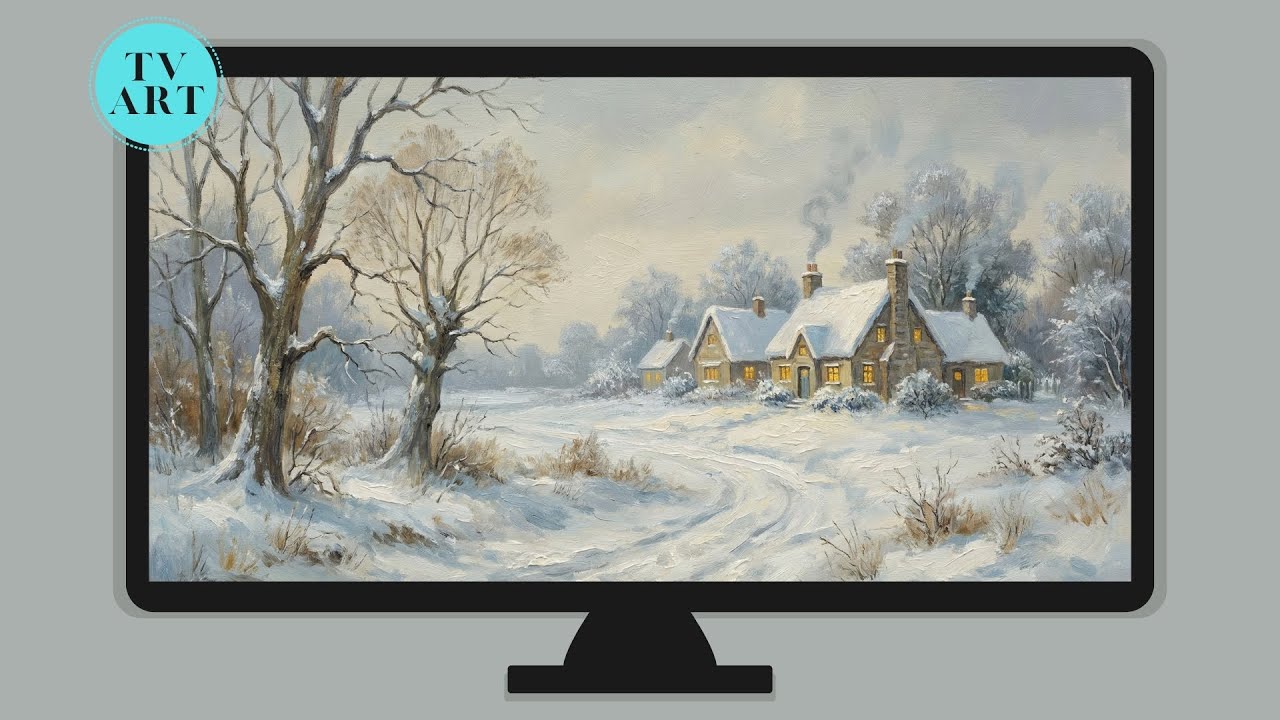 Timeless Oil Painting Landscape | Calm Ambient Art for TV