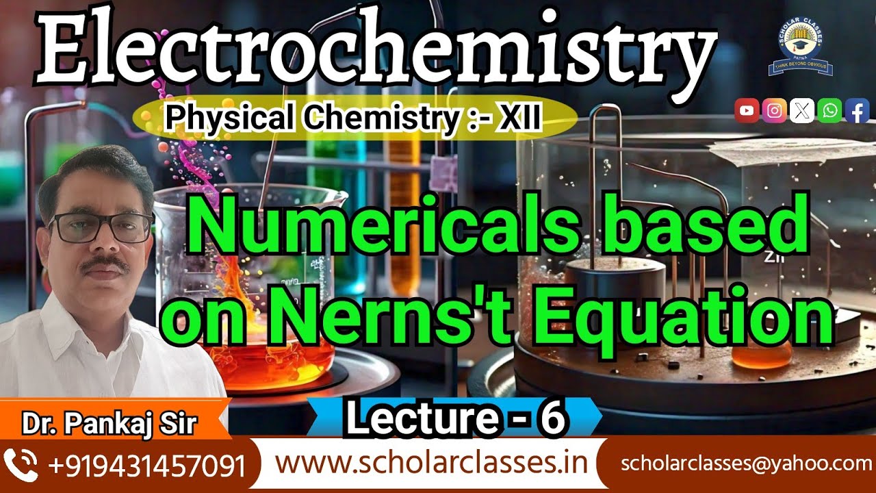 Exercise Questions based on nernst equation