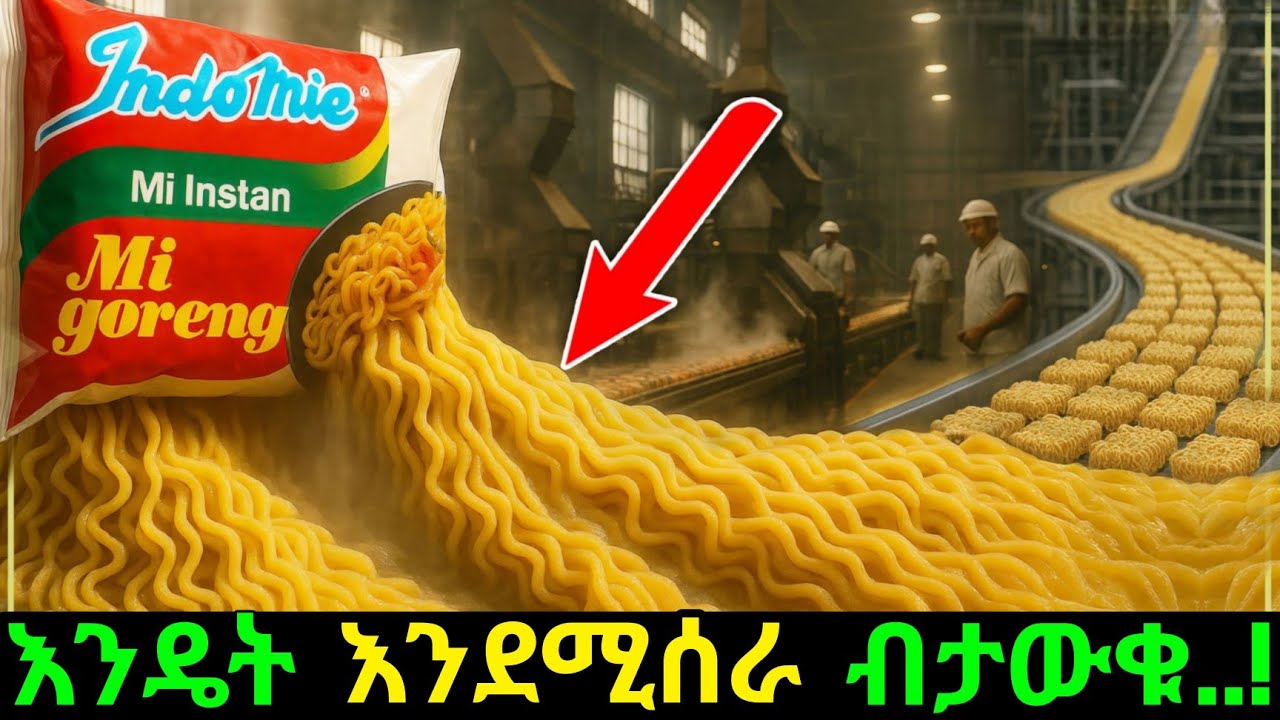 ከኢንድሚ ፉብሪካዎች ጀርባ ያለ ድብቅ ቀመርና የምርት ሂደት/ This Is How 1 Million Noodles Are Made Every Day