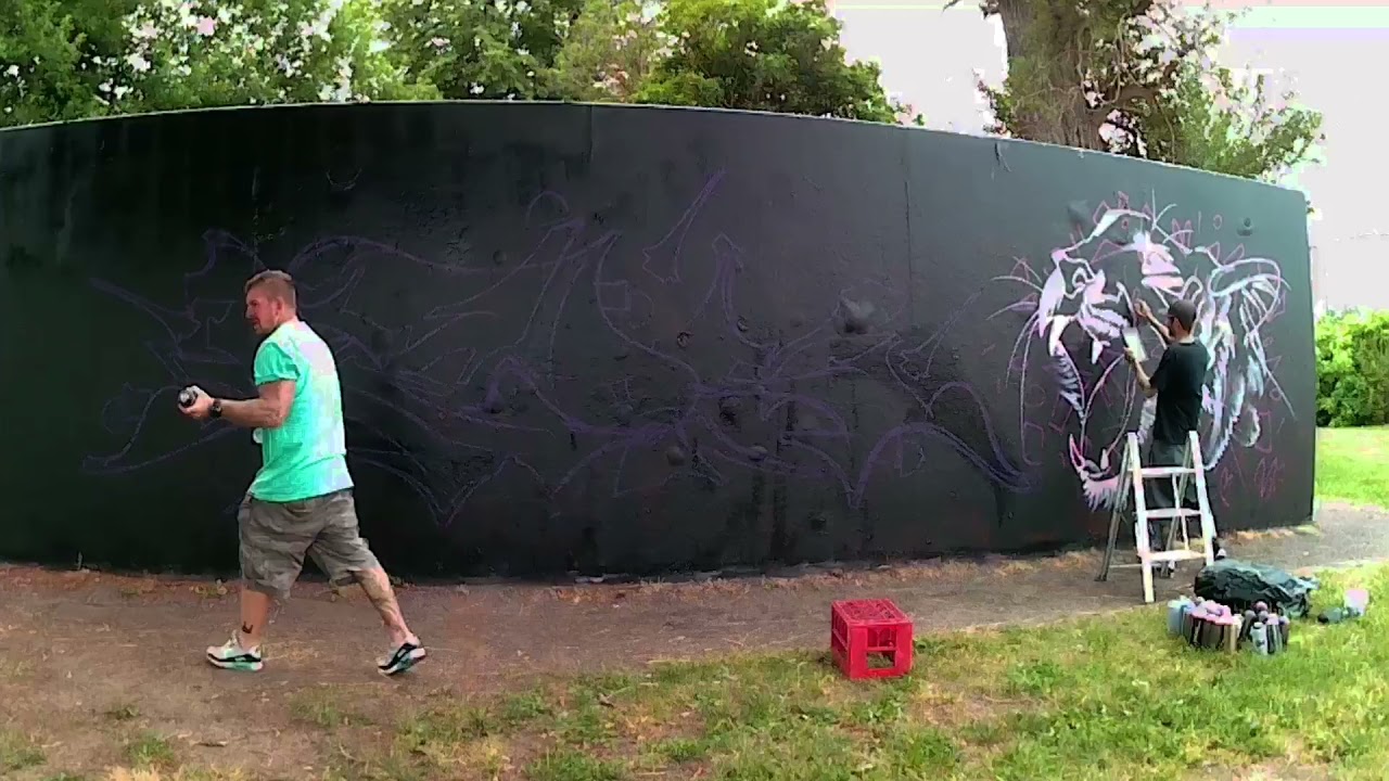 Graffiti Stylewriting and character Timelapse