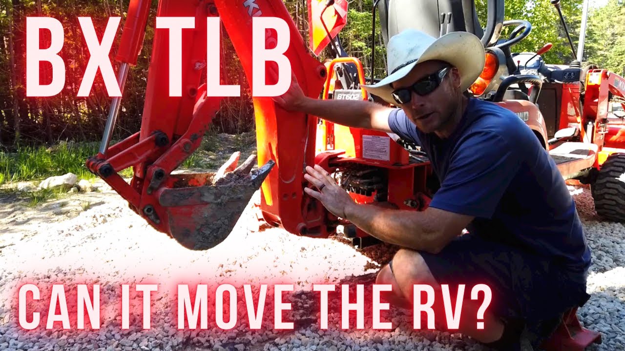 Kubota BX TLB Backhoe Removal & Three Point Hitch Install PLUS - Can The BX Move The RV? - No.55
