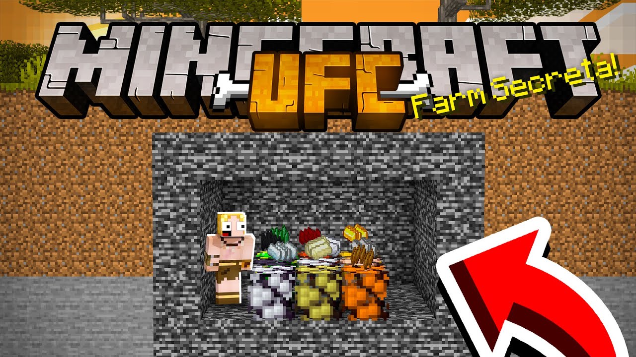 SUPER PLANTAÇÃO DE MINÉRIO SECRETA! - MINECRAFT UFC #3