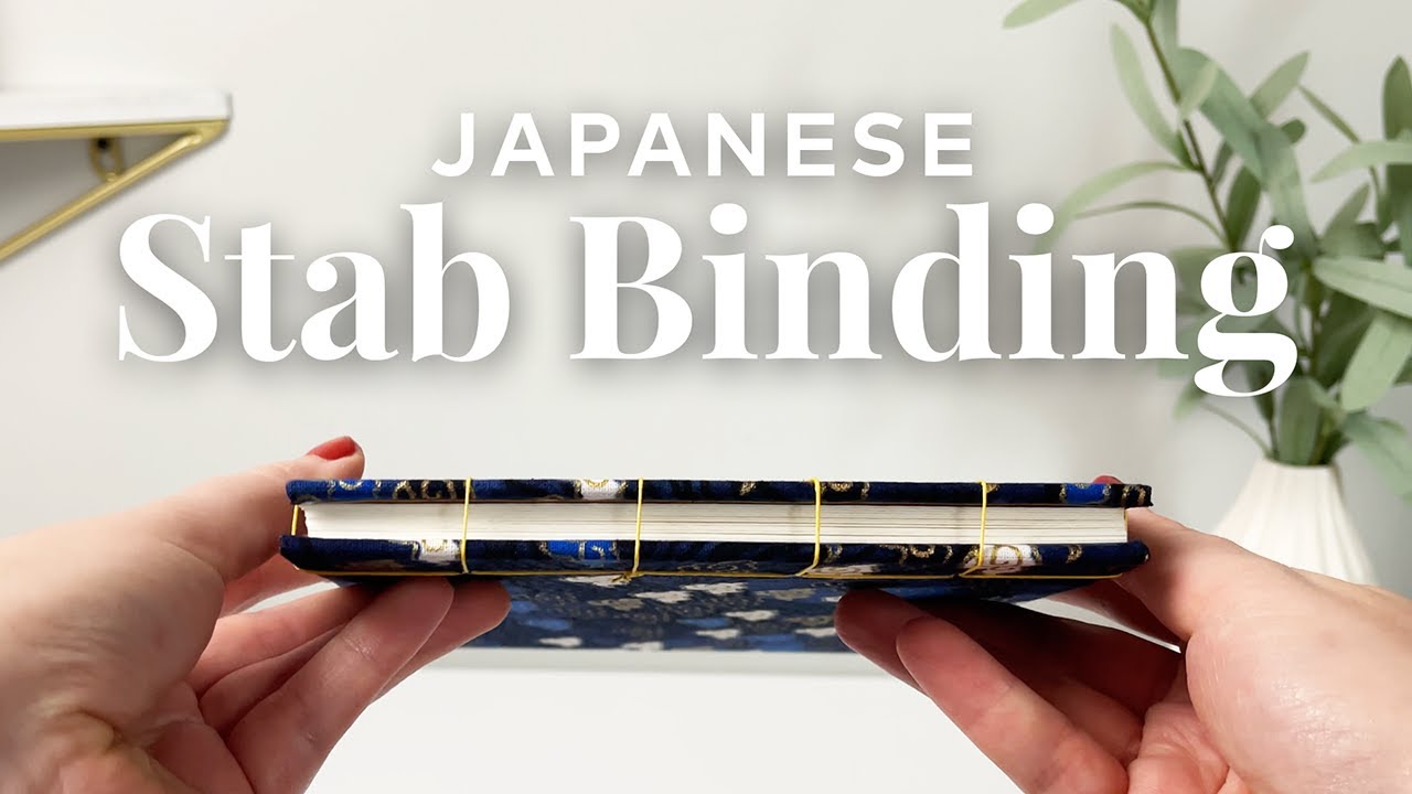 DIY Japanese Stab Binding Sketchbook | Japanese Fabric Cover + Watercolor Paper