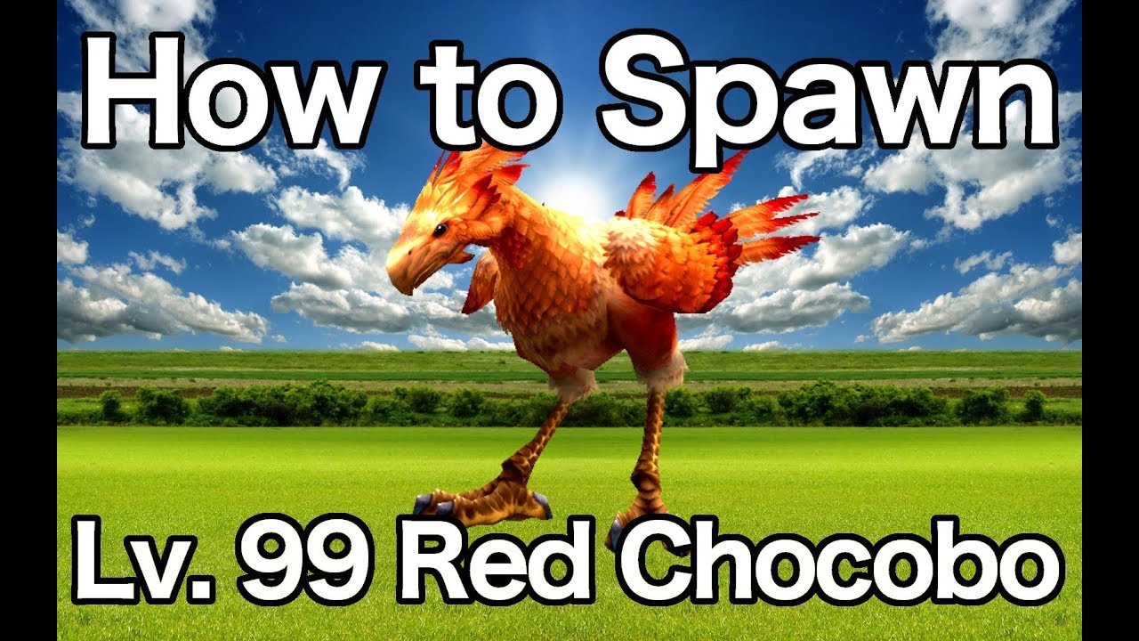 Final Fantasy XII Zodiac Age Spawing Lv 99 Red Chocobo FFXII Ribbon best Accessory