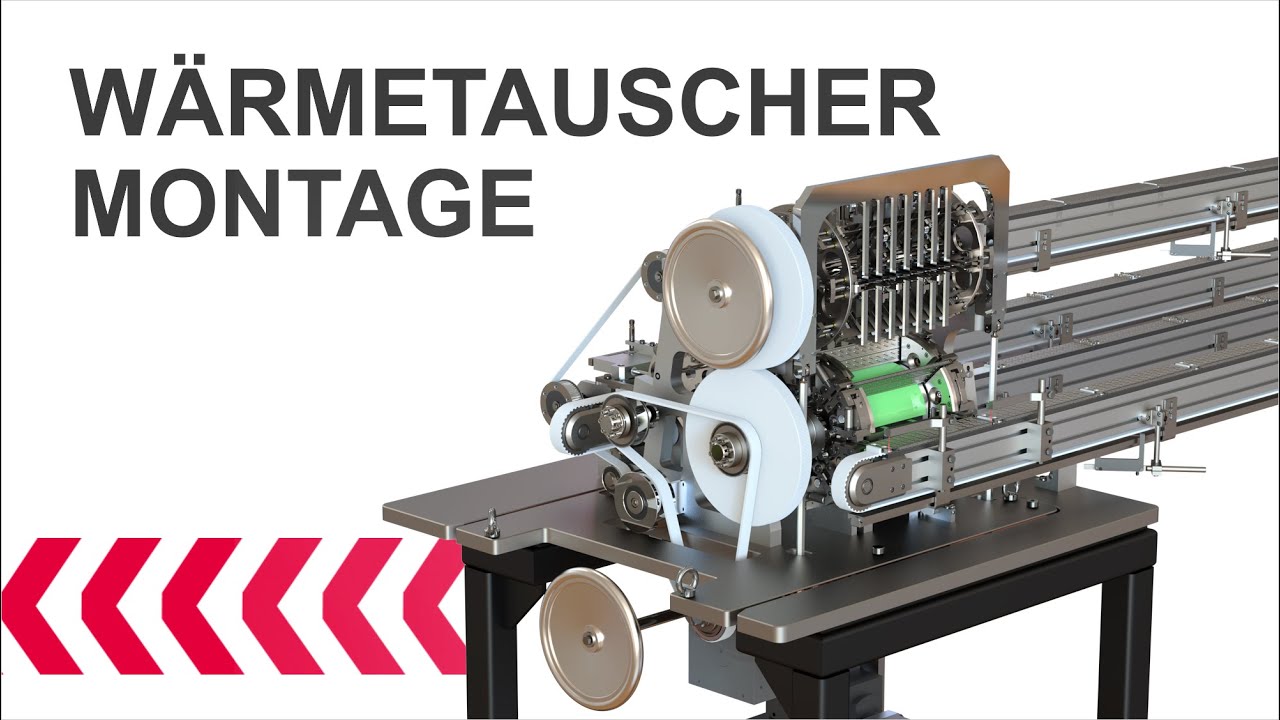 Kurvengesteuerte Wärmetauscher-Montageanlage