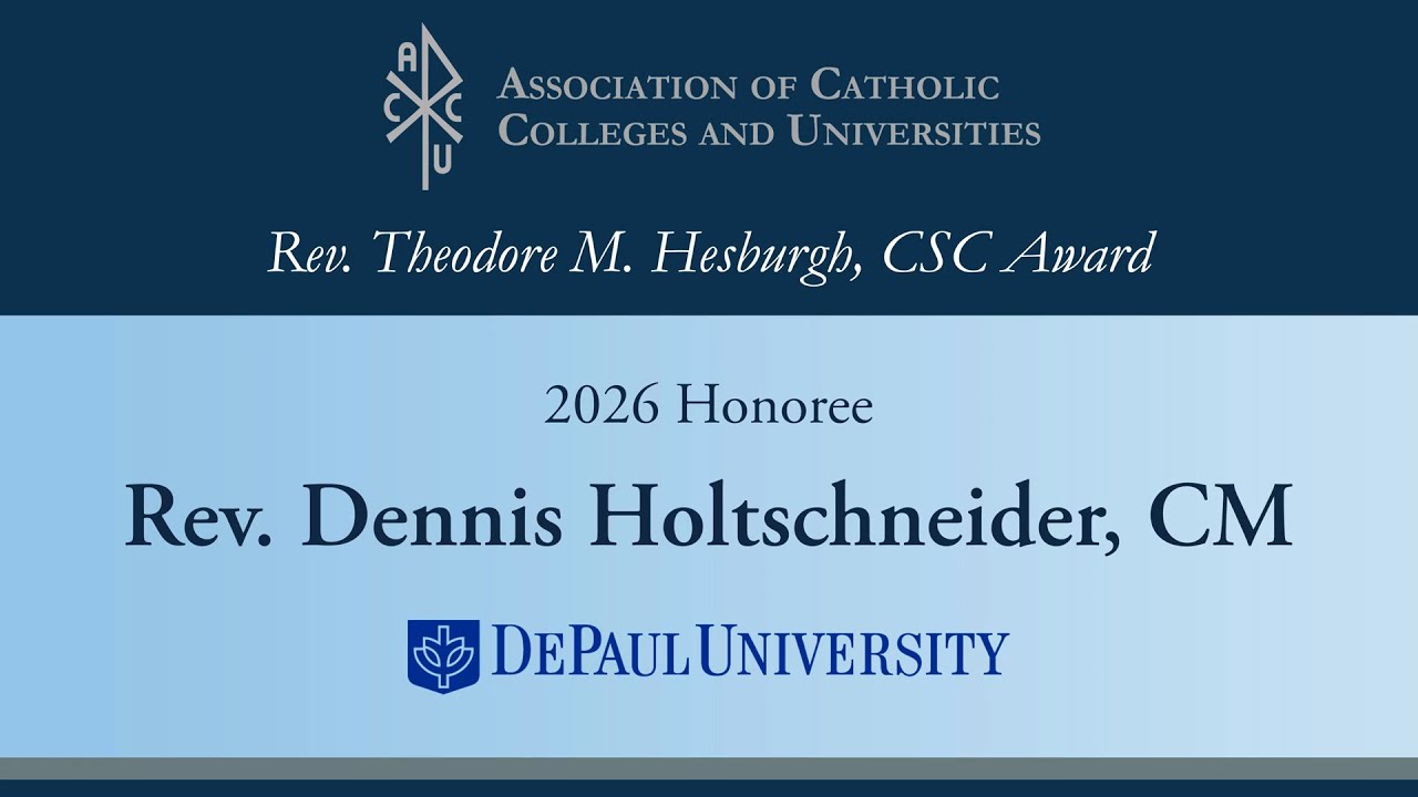 2026 Honoree Rev. Dennis Holtschneider, CM - The Rev. Theodore M. Hesburgh, CSC Award Recipient