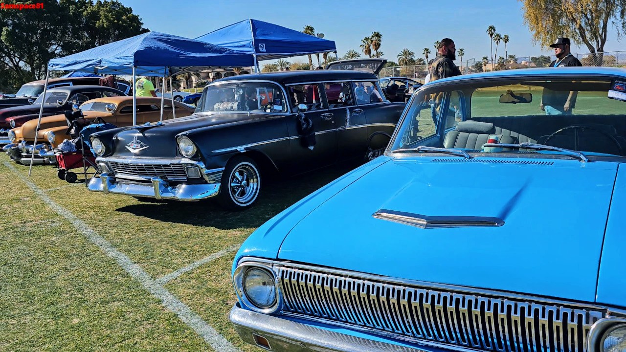 Yuma Arizona classic car show culture during 2023 Midnight at the Oasis annual car show festival