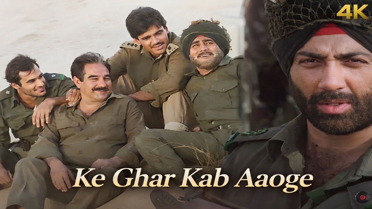 Ke Ghar Kab Aaoge Full Song 4K - Border Movie Song | Sonu Nigam & Roop Kumar Rathod