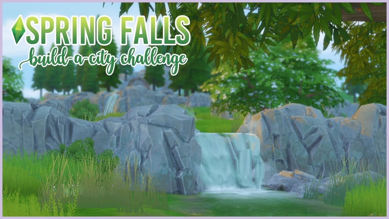 The Sims 4 // BACC Spring Falls  🏘  // 1 //  Meet the Founders! Build A City Challenge