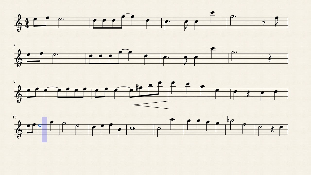 {FLUTE} Think of Me from The Phantom of the Opera