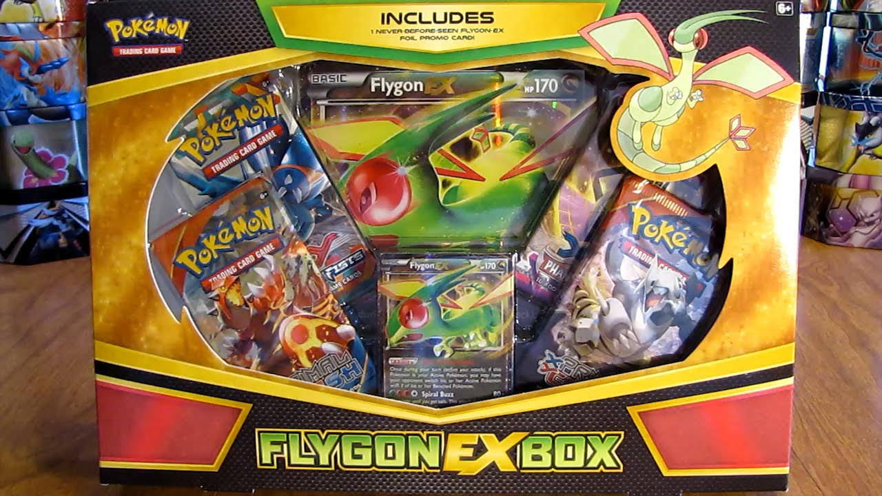 Открытие коробки Pokemon Flygon EX
