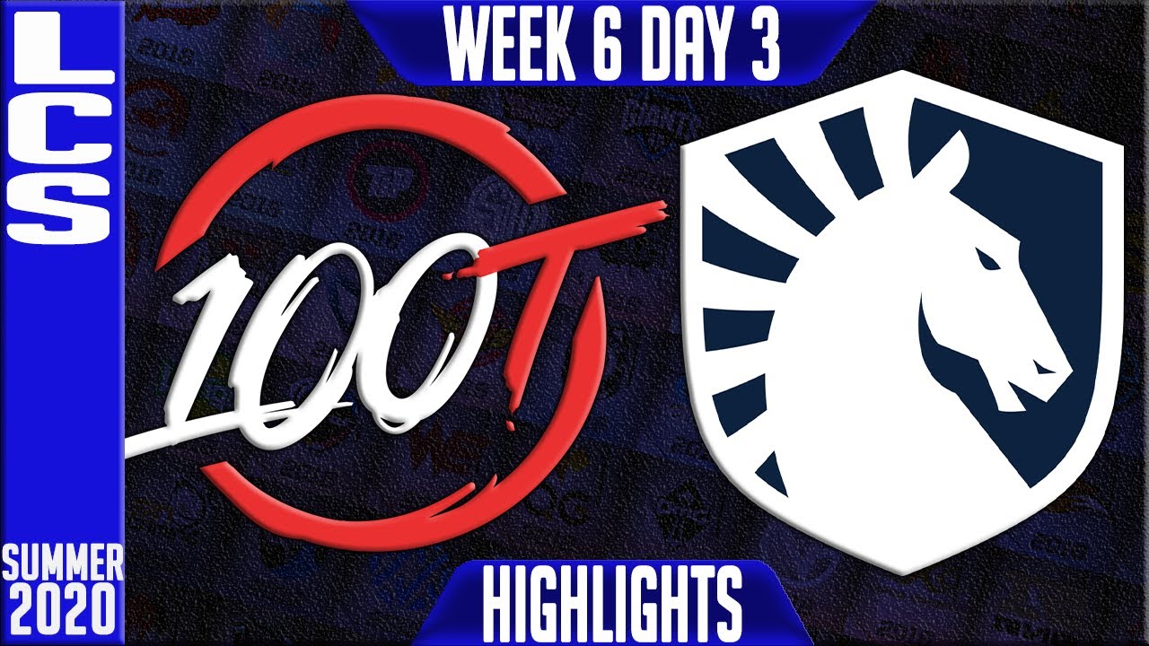 100 vs TL Highlights | LCS Summer 2020 W6D3 | 100 Thieves vs Team Liquid
