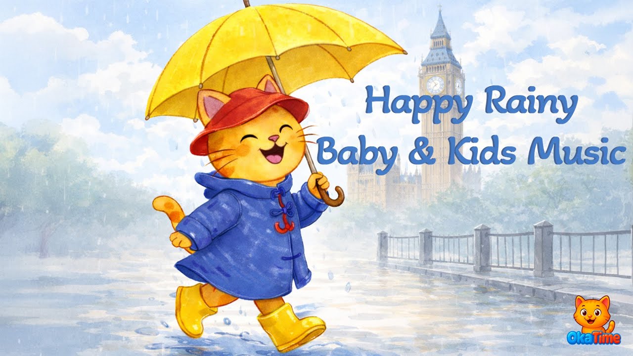 ☔️ Happy Rainy Morning Music for Kids & Babies | Rainy Daytime Background Music (30:00) | No Lyrics