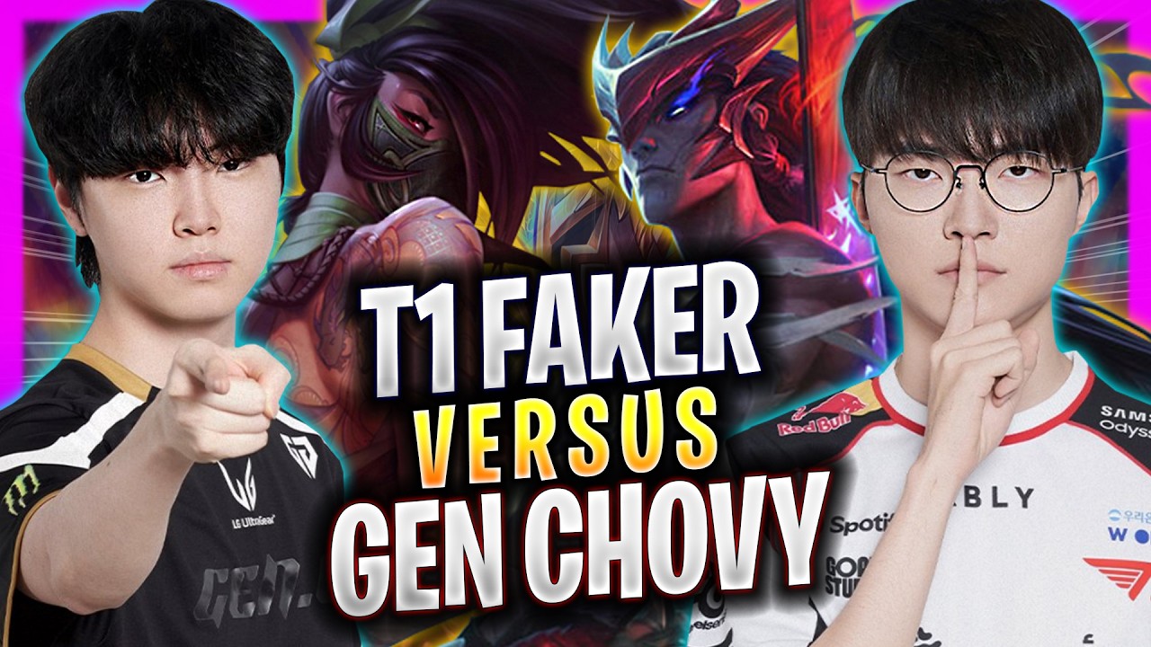 T1 FAKER vs GEN CHOVY! - T1 Faker Plays Yone MID vs GEN Chovy Akali! | Season 2026