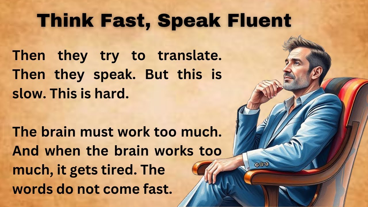 Think Fast, Speak Fluent || Improve Your English || Listen And Practice || Graded reader || Learn