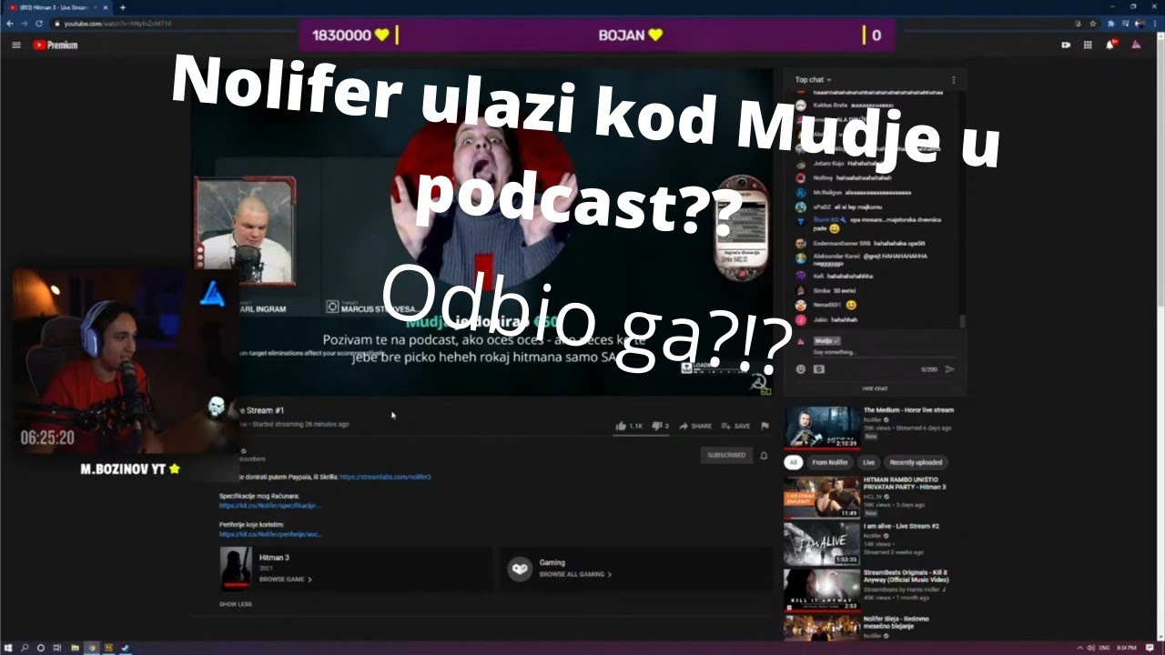 Nolifer ulazi kod Mudje u podcast. Odbio ga?!? (Mudja doniro 50e Noliferu da udje u Podcast!?!