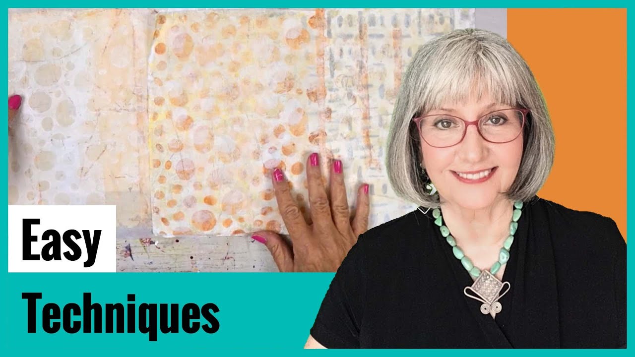 Watch Me Create Neutral Papers on the Gelli Plate