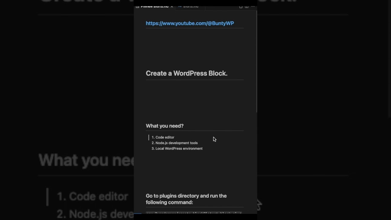 How to Create Custom WordPress BLOCKS? #wordpress #shorts #buntywp  #gutenberg