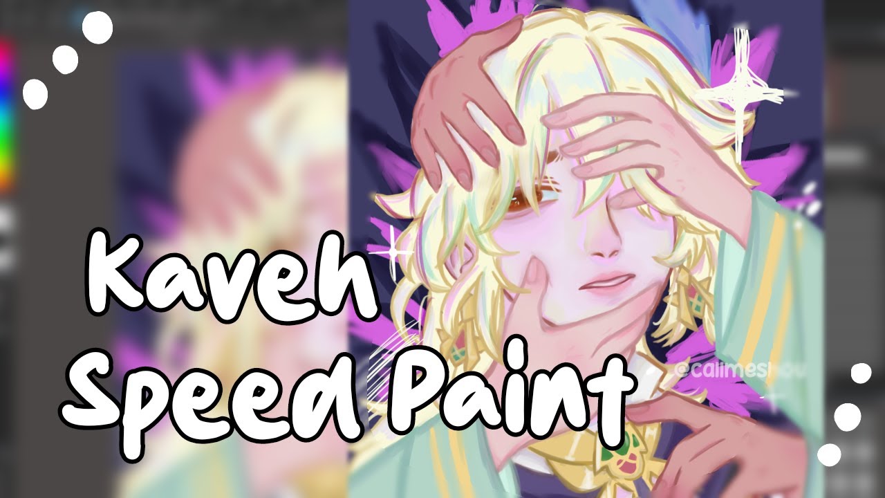 genshin impact - kaveh speedpaint (medibang)