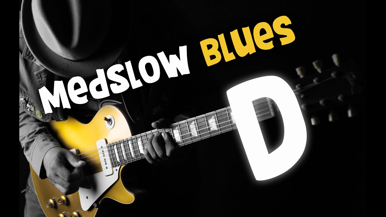 Blues Backing Track Jam - Ice B. - Medslow Blues  in D