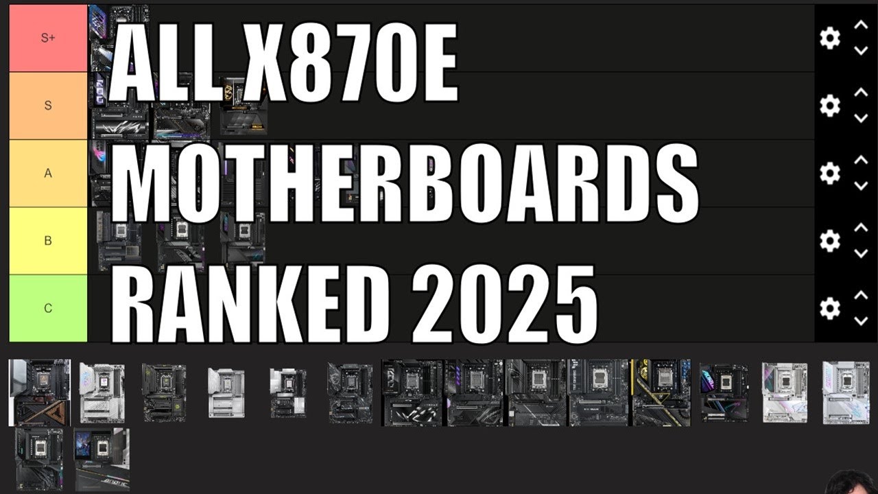 Список уровней X870E, издание 2025 г.