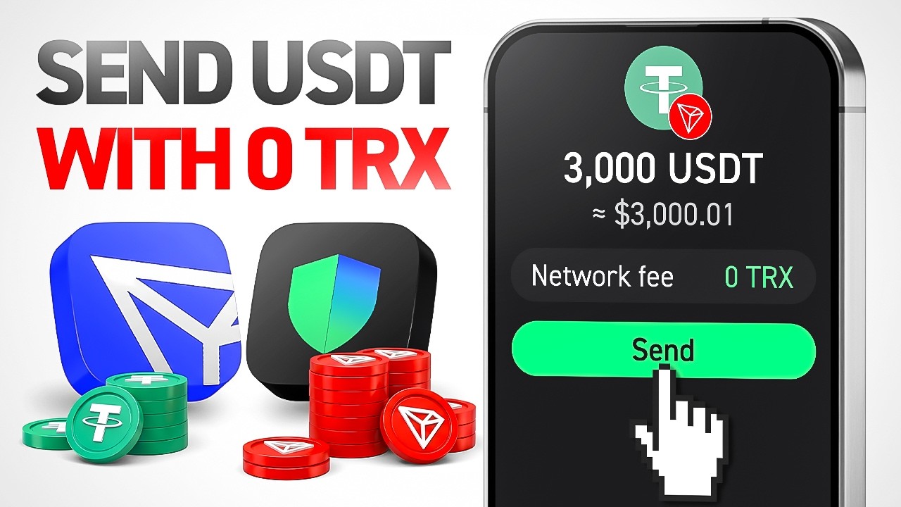 How to Send USDT TRC-20 With Zero TRX in Your Wallet (TronLink & Trust Wallet)