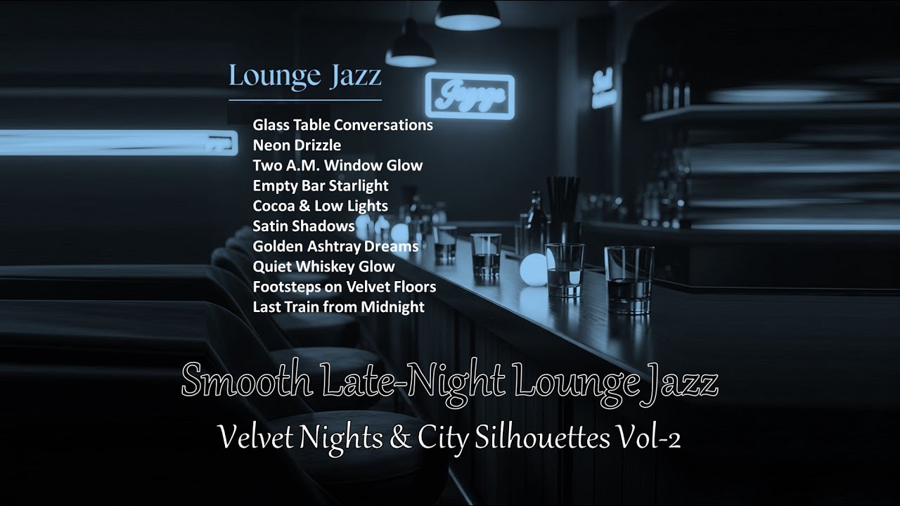Velvet Nights & City Silhouettes - Smooth Late Night Lounge Jazz Vol 2 | Cafe Hotel Study Work Relax