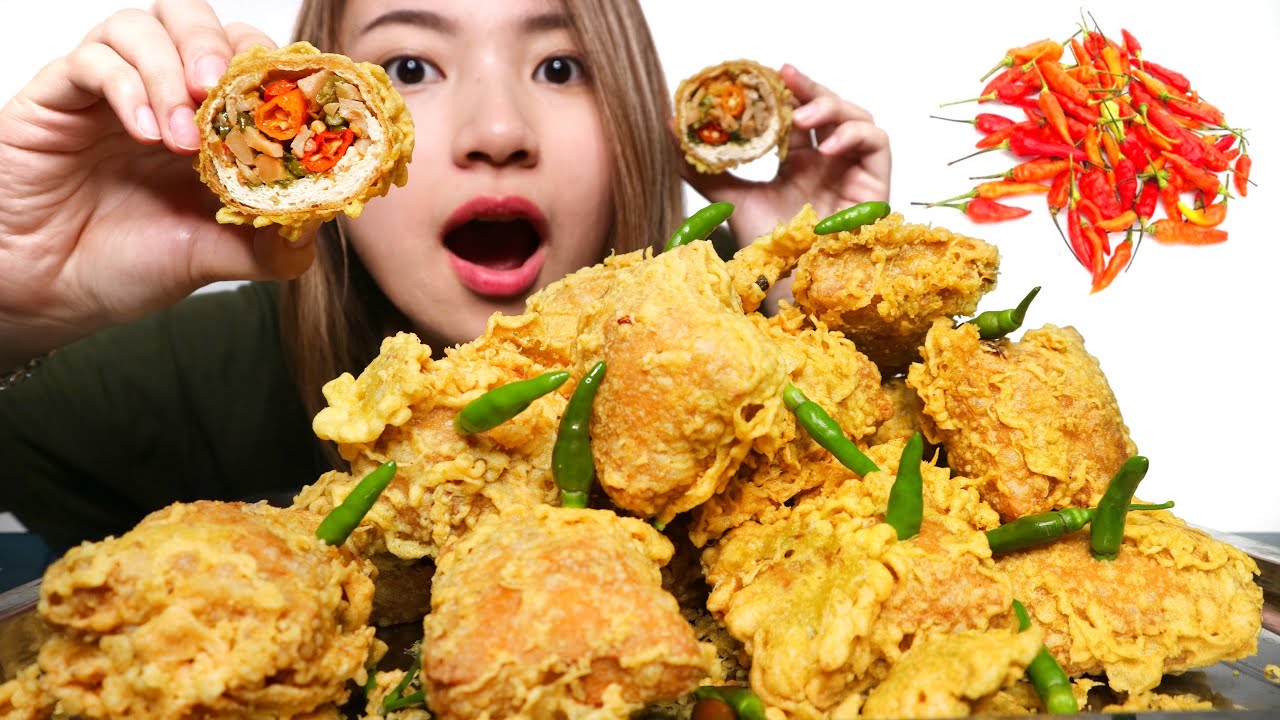 MUKBANG TAHU MERCON CRISPY || AUTO SAKIT PERUT