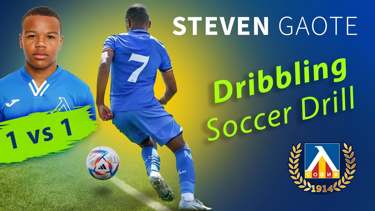 Dribbling Soccer Drill - Highlights moment Steven Gaote 15 years old plays for (U17)