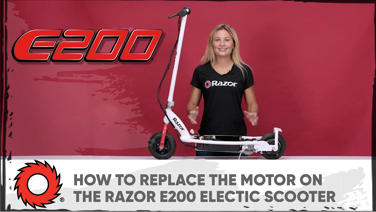 Как заменить двигатель на электросамокате Razor E200