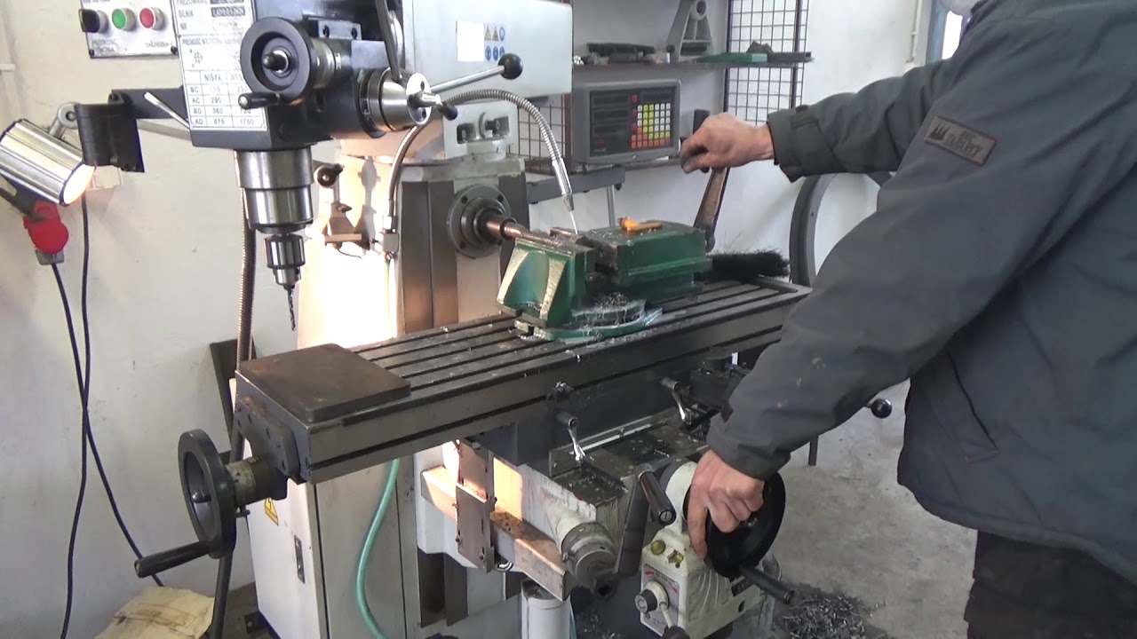 Wiercenie na frezarko-wiertarce CORMAK ZX 7550 CW | Drilling and Milling Machine