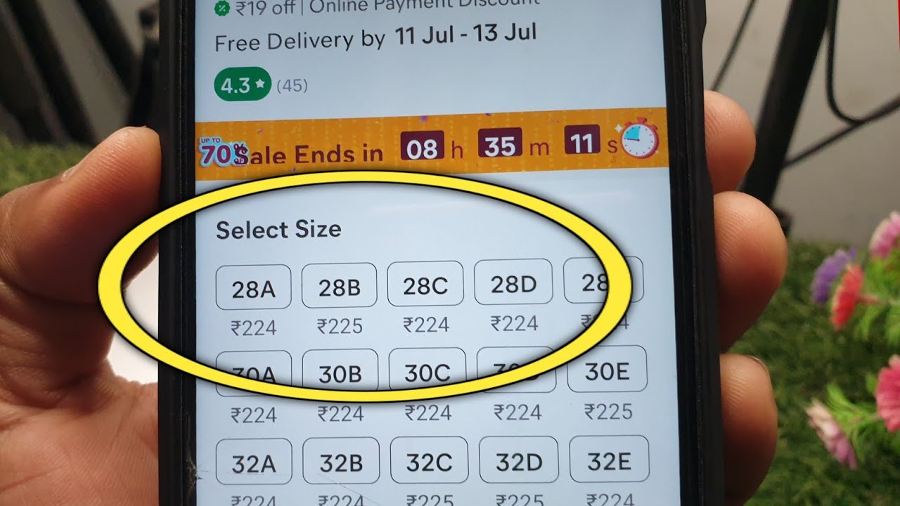 bra size 28 a b c means in hindi 