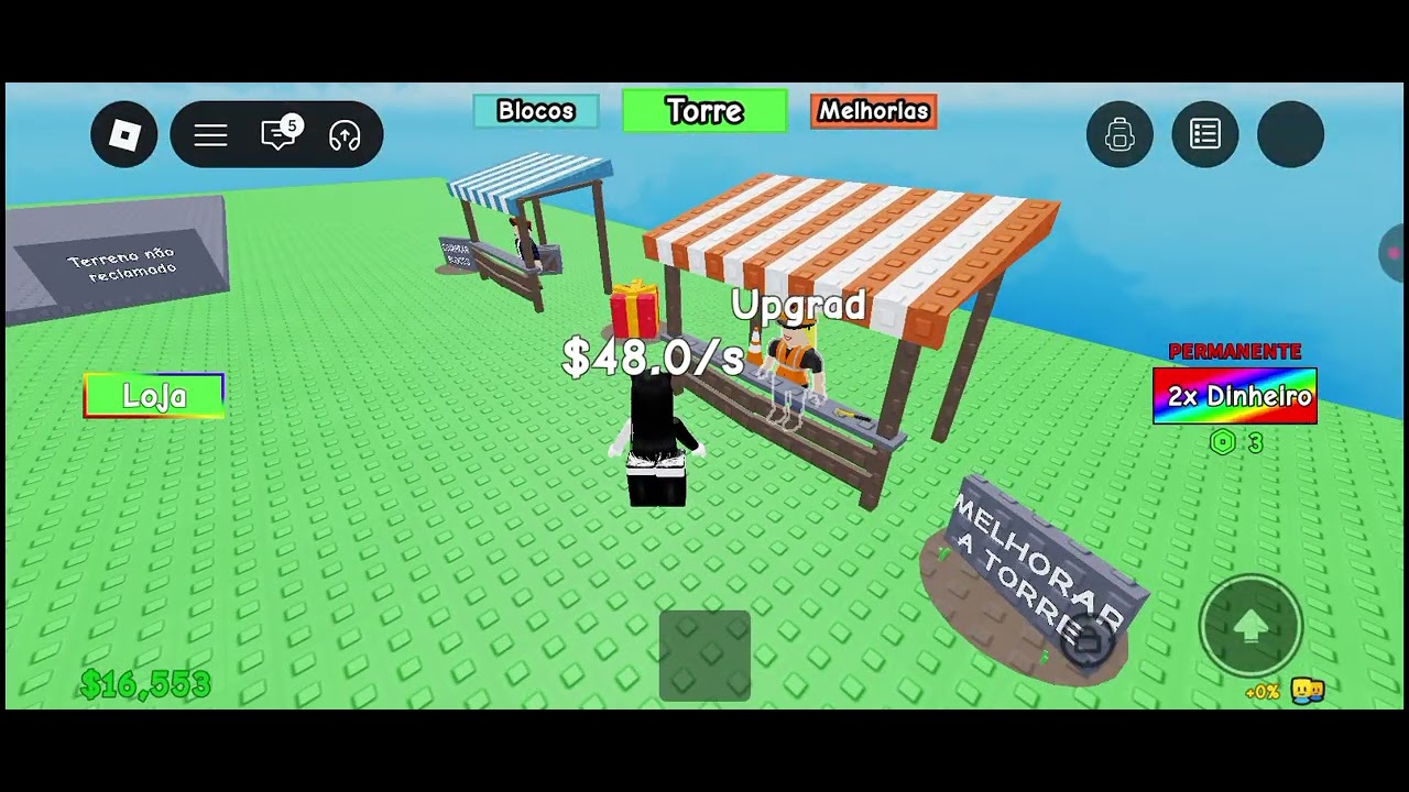 Jogando construa uma torre 