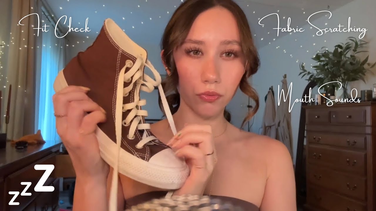 Dakota b ASMR Fit Check Compilation | Fabric Scratching, Jeans, Shoes, Earrings, Mouth Sounds