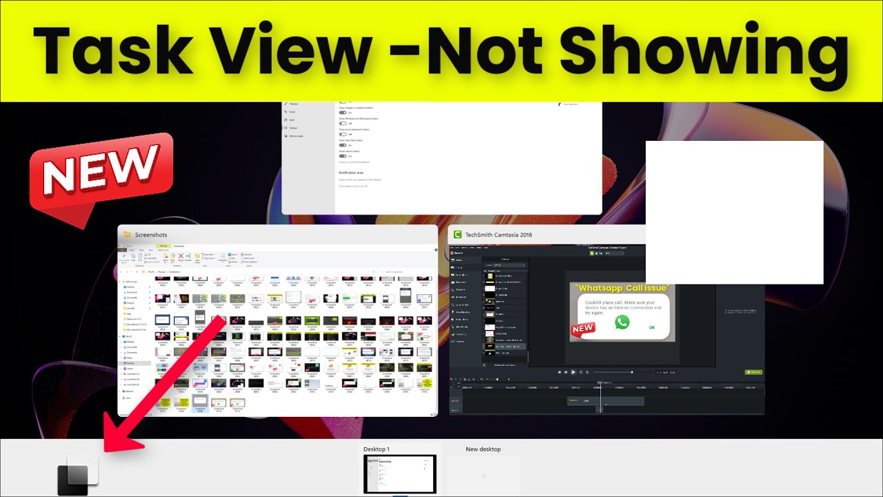 Task View Option Not Showing in Task Bar - Windows 11 - New - 2026 - Enable/Disable Task View
