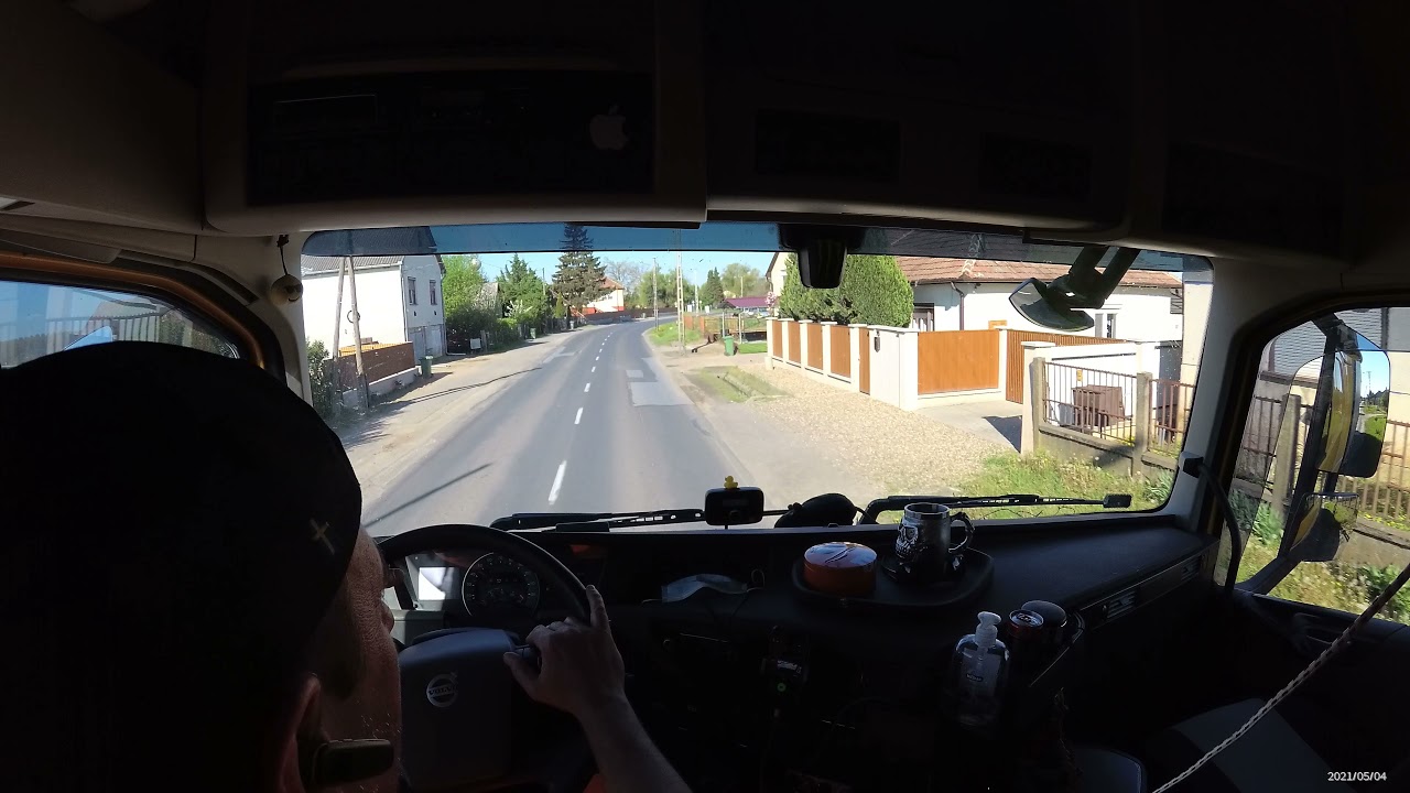 Hungary POV Truck Volvo FH12 500 Driving 4K 2021 Cockpit fix view