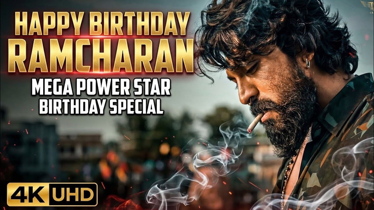 Ram Charan Birthday Status 4K  💥 | Peddi Mass Entry BGM | #hbdramcharan #peddi #shortsviral 