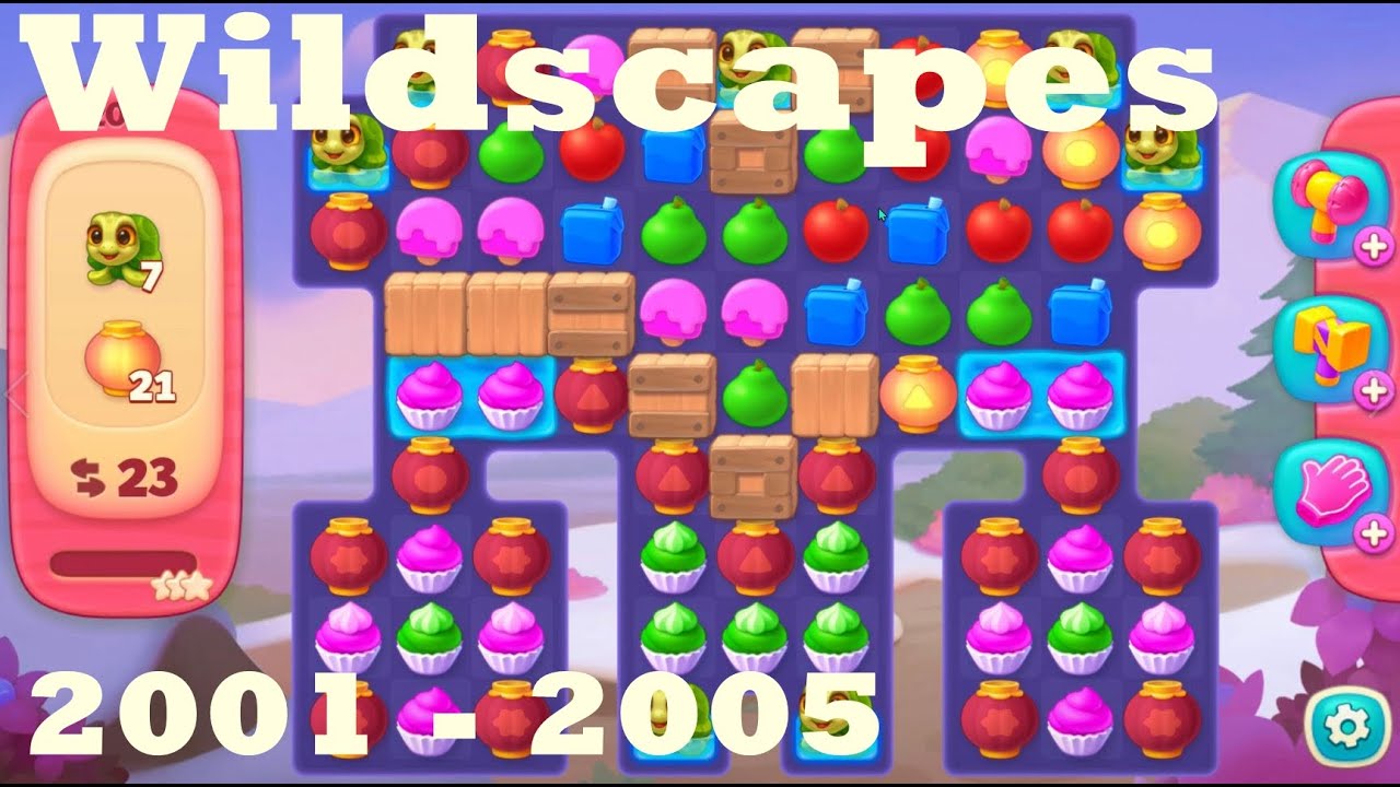 Wildscapes Level 2001 - 2005 HD Walkthrough | 3 - match game | gameplay | android | ios | pc | app
