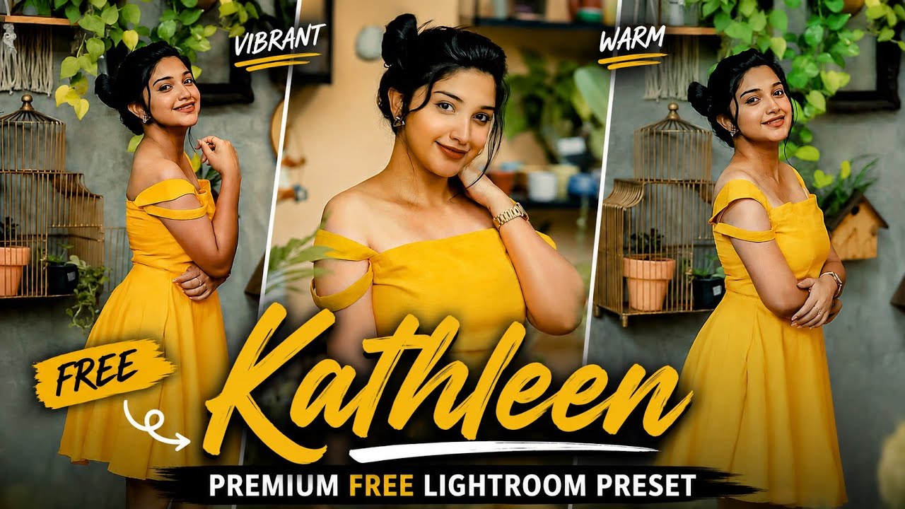 Kathleen lightroom preset | free download | premium lightroom presets | free dng | lightroom mobile