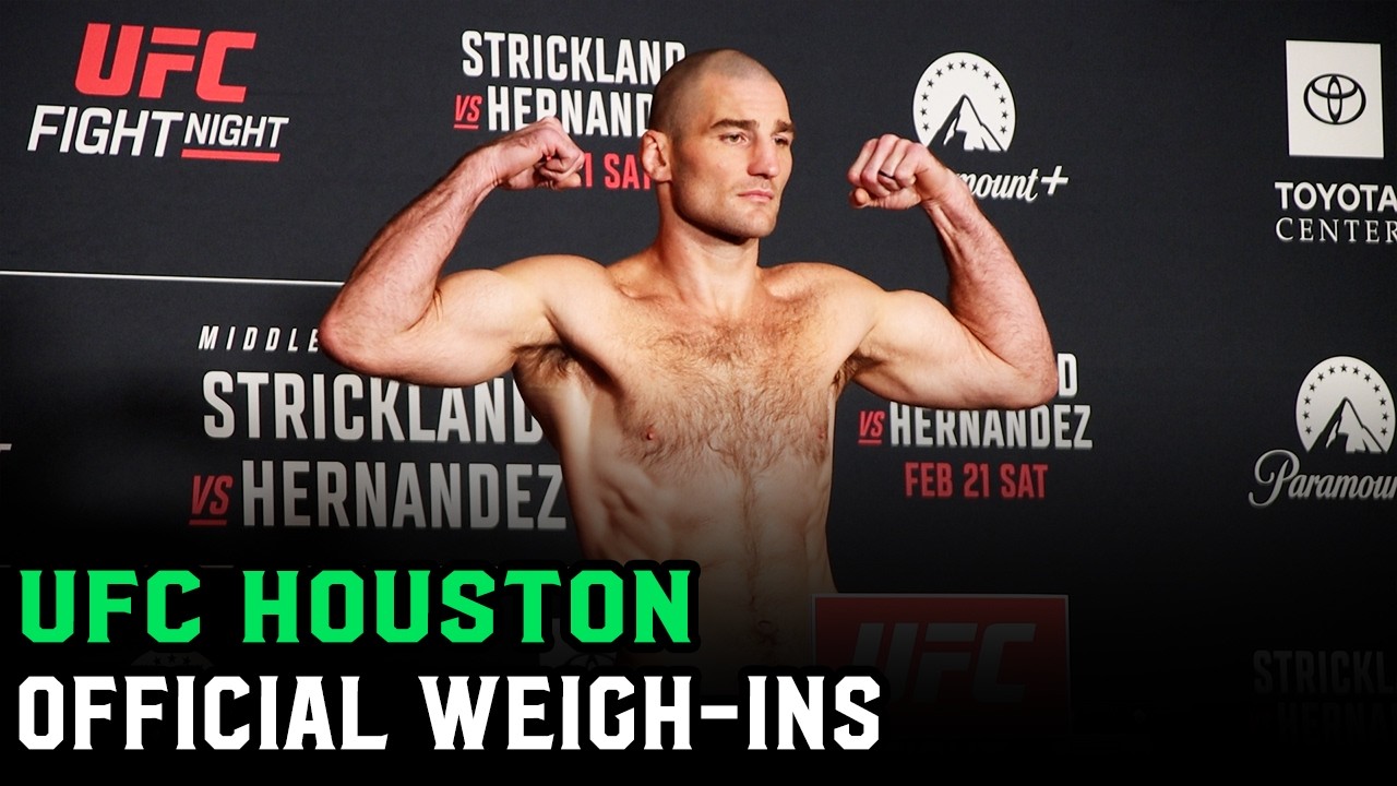 UFC Houston: Sean Strickland vs. Fluffy Hernandez Official Weigh Ins