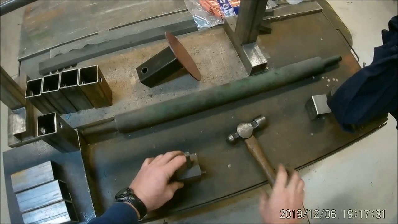 SQUARE TUBING HOLE PUNCH FOR IRONWORKER. DIY