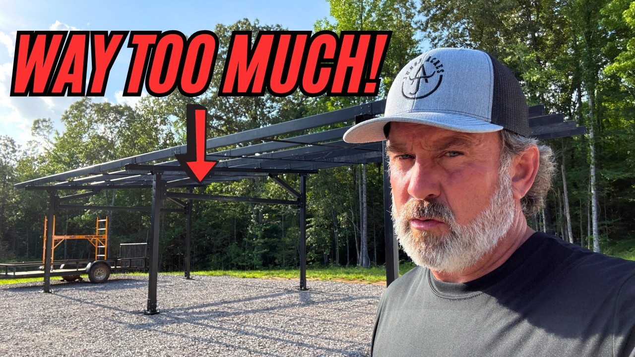 Was It TOO MUCH For Me To Handle ALONE? | OFF Grid 24kW SOLAR CARPORT BUILD