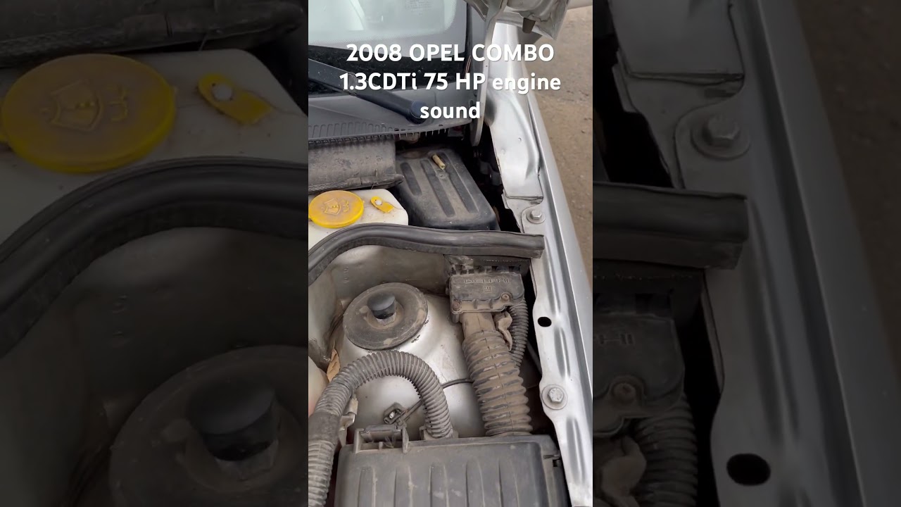 2008 OPEL COMBO 1.3CDTi 75HP engine sound