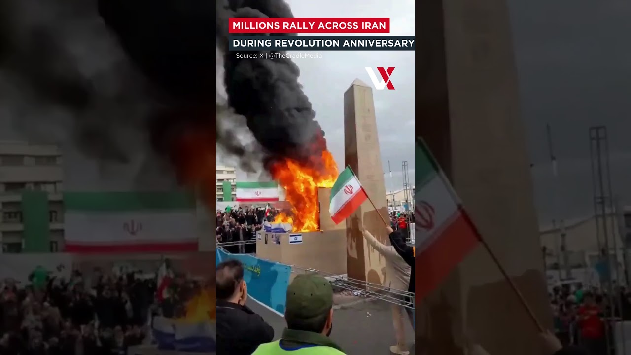 Iran Protesters Burn 