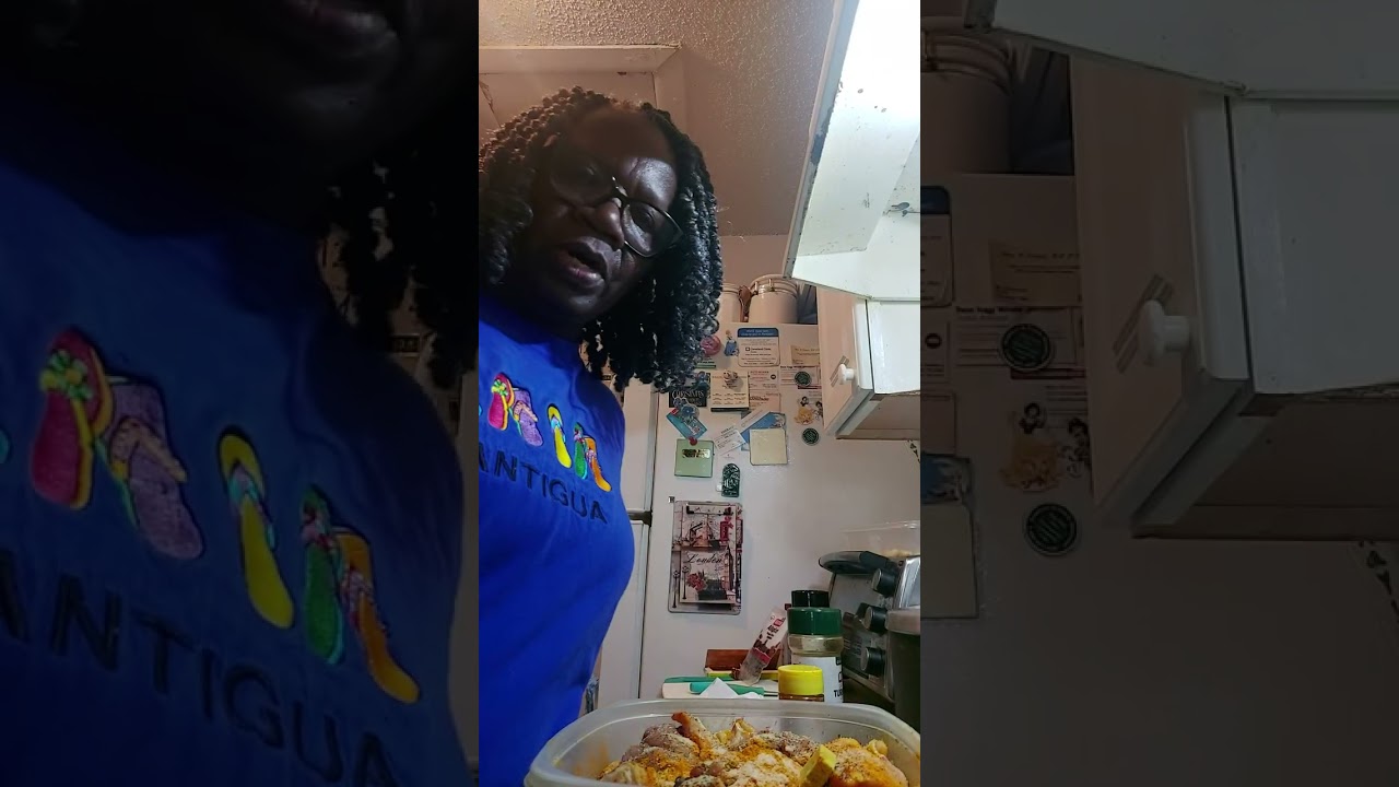 Cooking curry chicken back with white rice &burger.