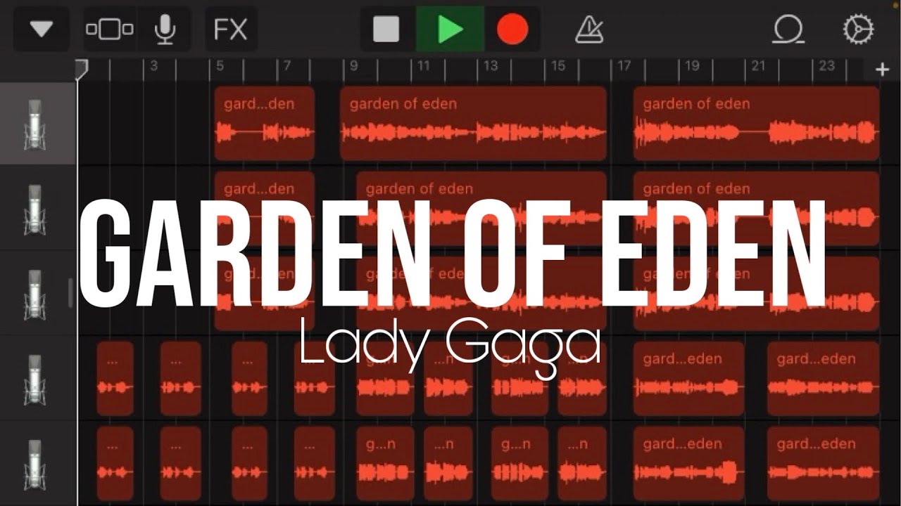 Lady Gaga - Garden Of Eden (harmony tutorial)