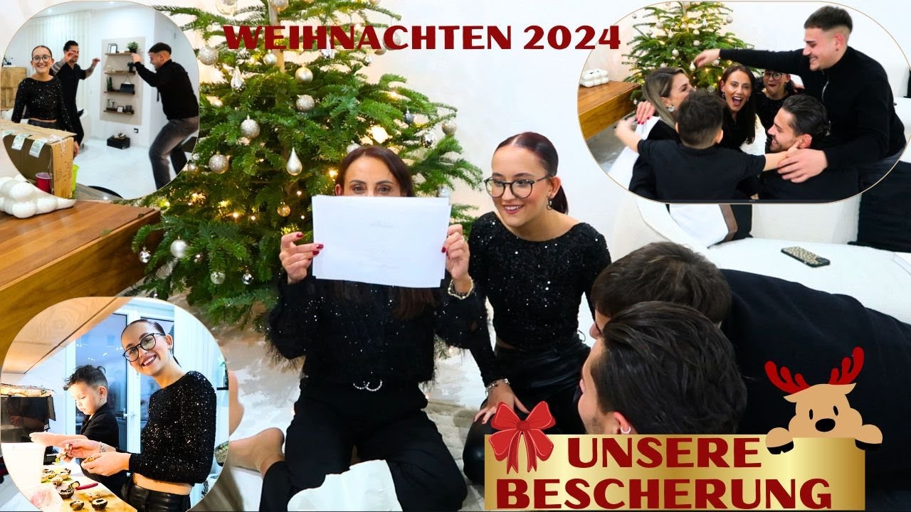 BESCHERUNG WEIHNACHTEN 2024🎄 TEIL 2 GESCHENKE & CHALLENGES