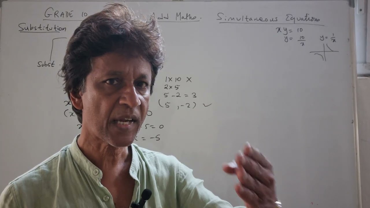 Grade 10 Add Maths: Simultaneous Equations