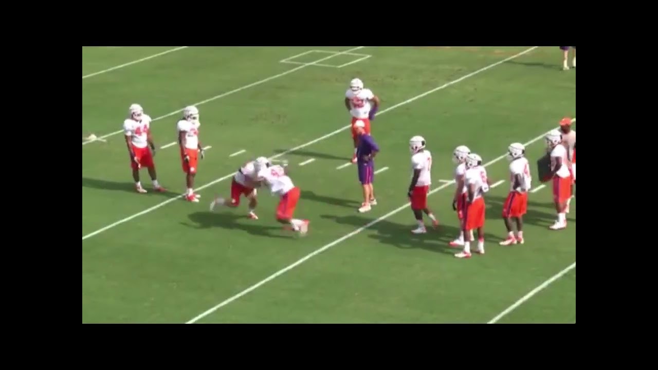 LB Tackling Drills - Clemson Tigers Defense LB Drills - Block Shedding Drills